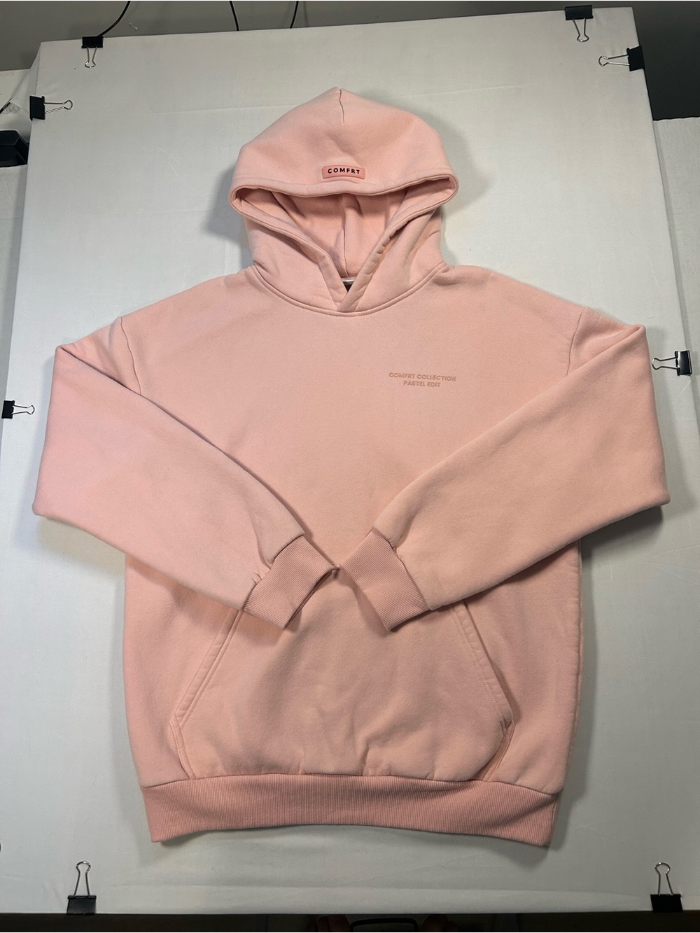 Comfrt Comfort Collection Women’s Hoodie Pullover Pastel Edit Bubblegum Pink L
